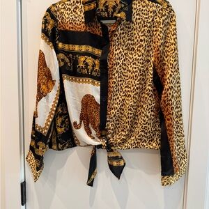 ChicMe Baroque Print Blouse